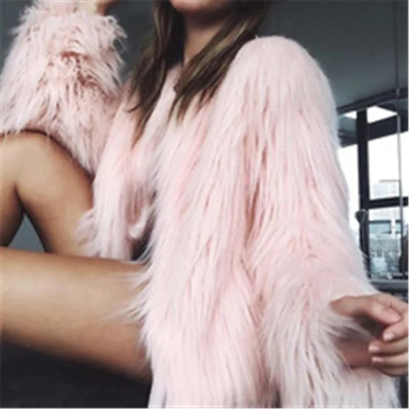 2018 New Furry Fur Coat Women Fluffy Warm Long Sleeve Female Outerwear Autumn Winter Coat Jacket Hairy Collarless Overcoat D395
2018 New Furry Fur Coat Women Fluffy Warm Long Sleeve Female Outerwear Autumn Winter Coat Jacket Hairy Collarless Overcoat D395