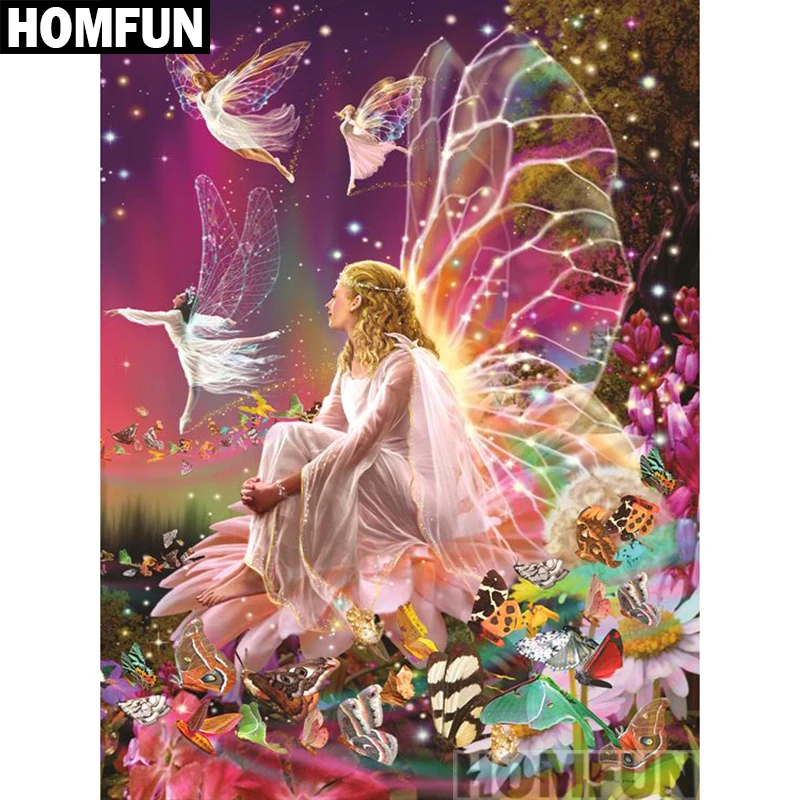 Алмазная живопись HOMFUN A00926, полноразмерная/круглая вышивка крестиком, 5D «сделай сам», «сказочная бабочка», домашний декор
Алмазная живопись HOMFUN A00926, полноразмерная/круглая вышивка крестиком, 5D «сделай сам», «сказочная бабочка», домашний декор