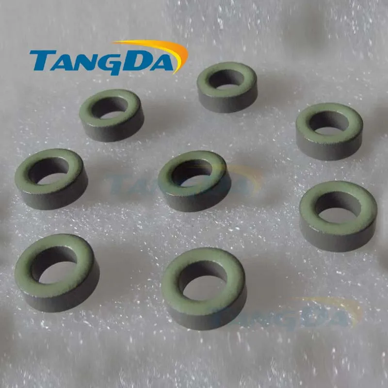 

Tangda Iron powder cores T50-28 OD*ID*HT 13*7.5*5 mm 11.5nH/N2 22ue Iron dust core Ferrite Toroid Core toroidal gray green