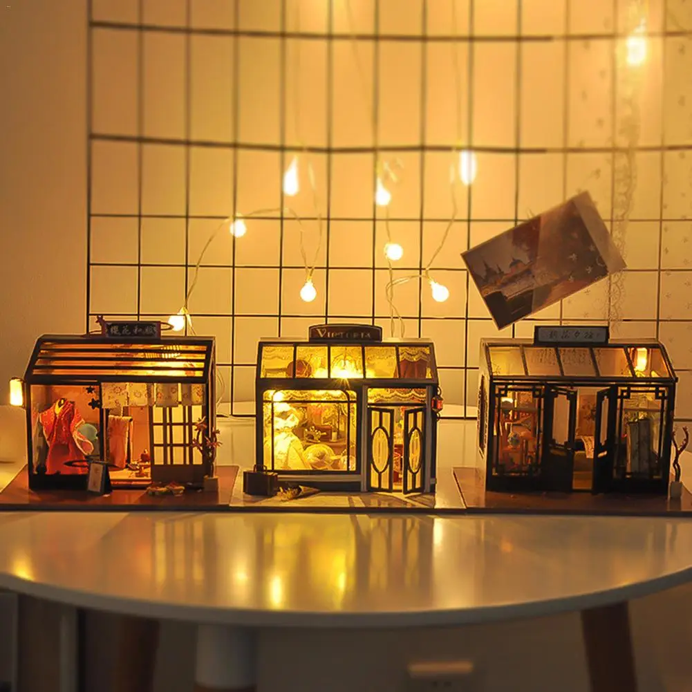 Diy Dollhouse Cottage Innovative Handmade Craft Model World Retro Shop Series Wooden Miniature Dollhouse Home Decoration
Diy Dollhouse Cottage Innovative Handmade Craft Model World Retro Shop Series Wooden Miniature Dollhouse Home Decoration