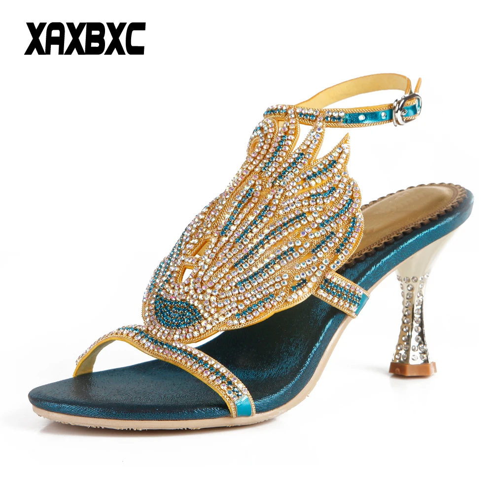 XAXBXC 2018 New Summer Swan Rhinestone Gladiator Sandals Crystal High Heels Women Bridesmaid Sandalias Wedding Party Shoes Plus
XAXBXC 2018 New Summer Swan Rhinestone Gladiator Sandals Crystal High Heels Women Bridesmaid Sandalias Wedding Party Shoes Plus