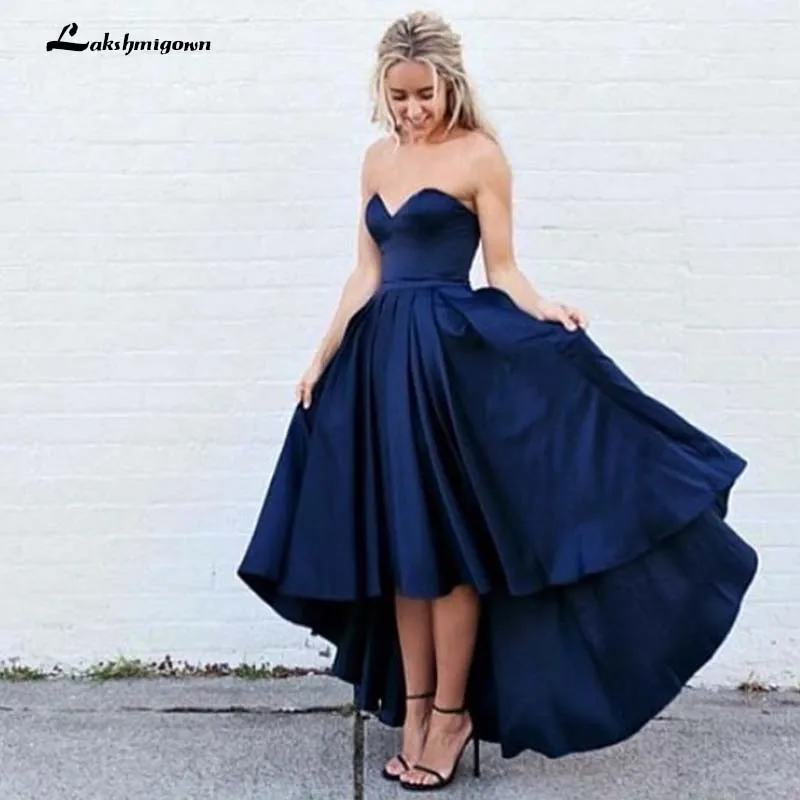 High Low Bridesmaid Dress Short Front Long back Navy Blue Wedding Party Dresses Formal Gowns
High Low Bridesmaid Dress Short Front Long back Navy Blue Wedding Party Dresses Formal Gowns