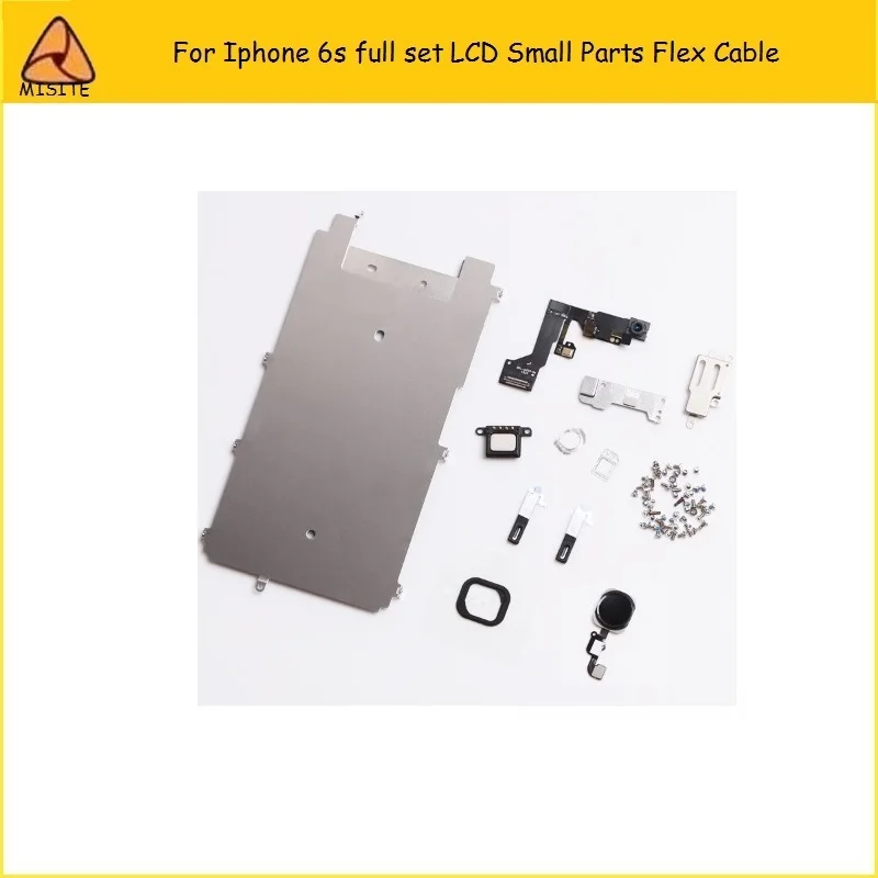 10Pcs/Lot For iphone 6S LCD Digitizer Full Set Small Repair Part Metal Shield Plate Front Camera Ear Speaker Home Button Flex
10Pcs/Lot For iphone 6S LCD Digitizer Full Set Small Repair Part Metal Shield Plate Front Camera Ear Speaker Home Button Flex
