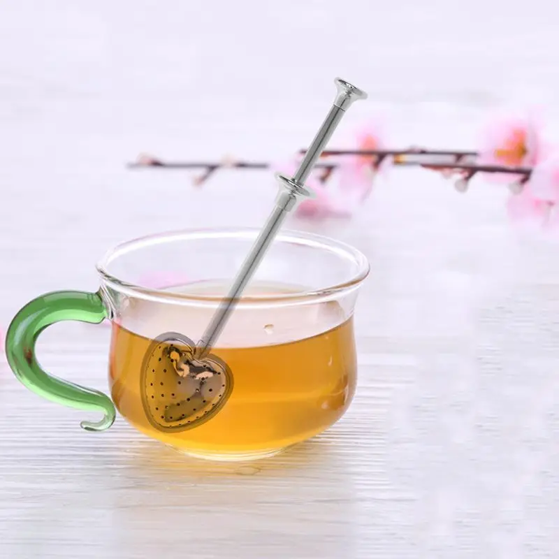 Heart Shape Stainless Steel Loose Leaf Tea Infuser Spoon Strainer Filter Herbal Spice With Long Handle
Heart Shape Stainless Steel Loose Leaf Tea Infuser Spoon Strainer Filter Herbal Spice With Long Handle