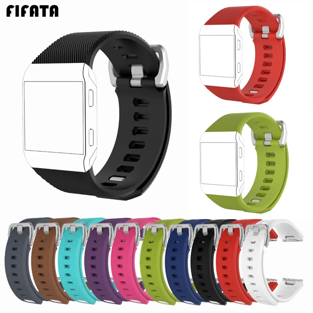Ремешок силиконовый для смарт часов Fitbit ionwatch спортивный сменный Браслет с