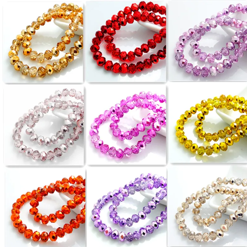 Wholesale fashion Colors 40pcs/lot Rondelle Faceted Crystal Glass Loose Spacer Beads DIY 8mm
Wholesale fashion Colors 40pcs/lot Rondelle Faceted Crystal Glass Loose Spacer Beads DIY 8mm