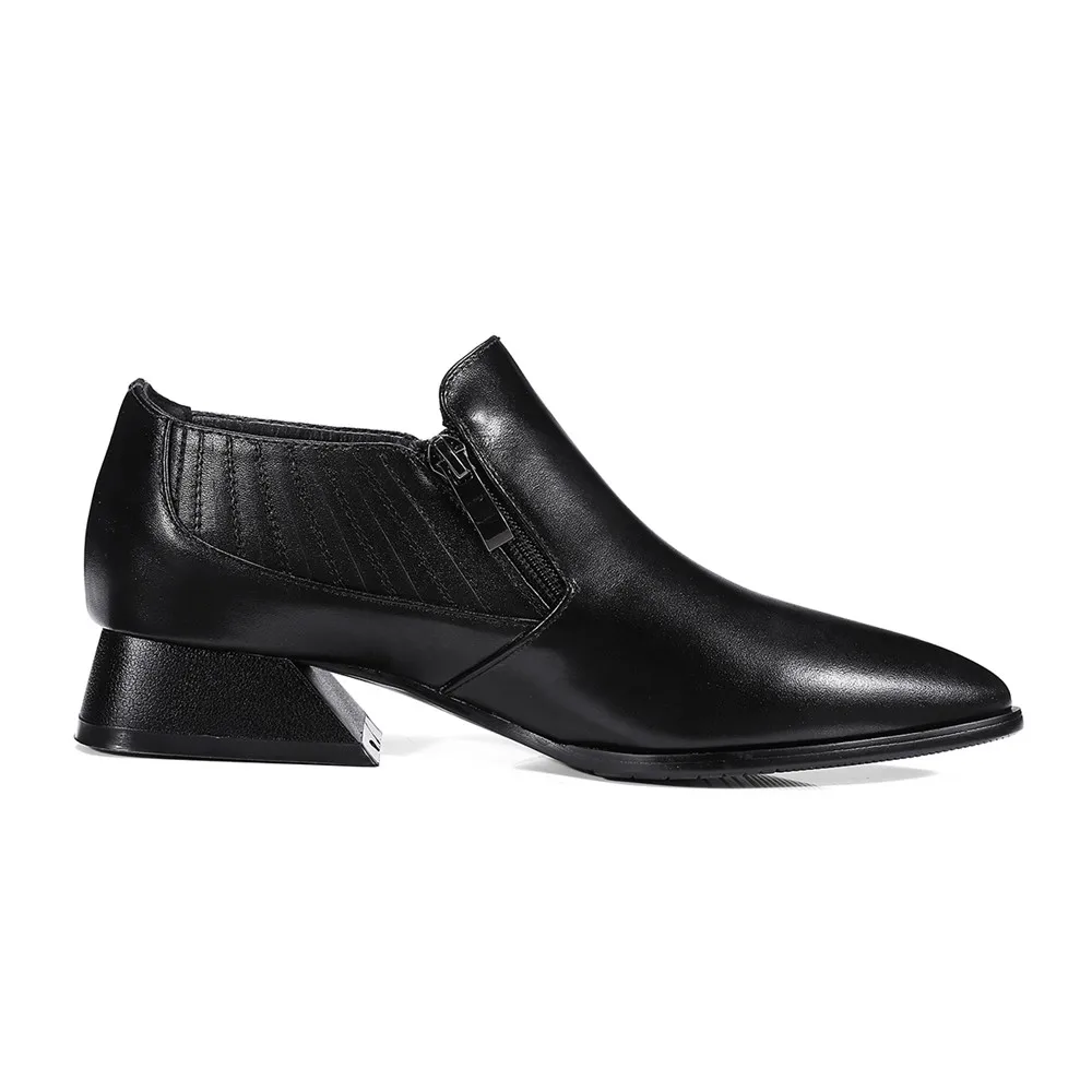 ASUMER black fashion new arrival women pumps pointed toe genuine leather shoes square heel single shoes med heels shoes
ASUMER black fashion new arrival women pumps pointed toe genuine leather shoes square heel single shoes med heels shoes