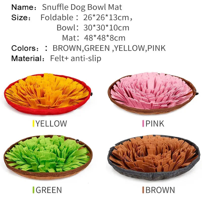 Washable Pet Dog Training Smell Snuffle Mat Interactive Hide Food Sniffing feeding Pad Anti choke bowl for dogs cats
Washable Pet Dog Training Smell Snuffle Mat Interactive Hide Food Sniffing feeding Pad Anti choke bowl for dogs cats