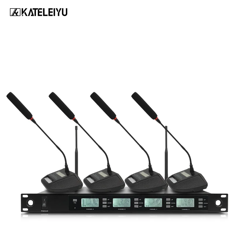Professional Microphone 200 Channel Optional Frequency 4 Channel Handheld Wireless Microphone System Stage Home KTV Microphone
Professional Microphone 200 Channel Optional Frequency 4 Channel Handheld Wireless Microphone System Stage Home KTV Microphone