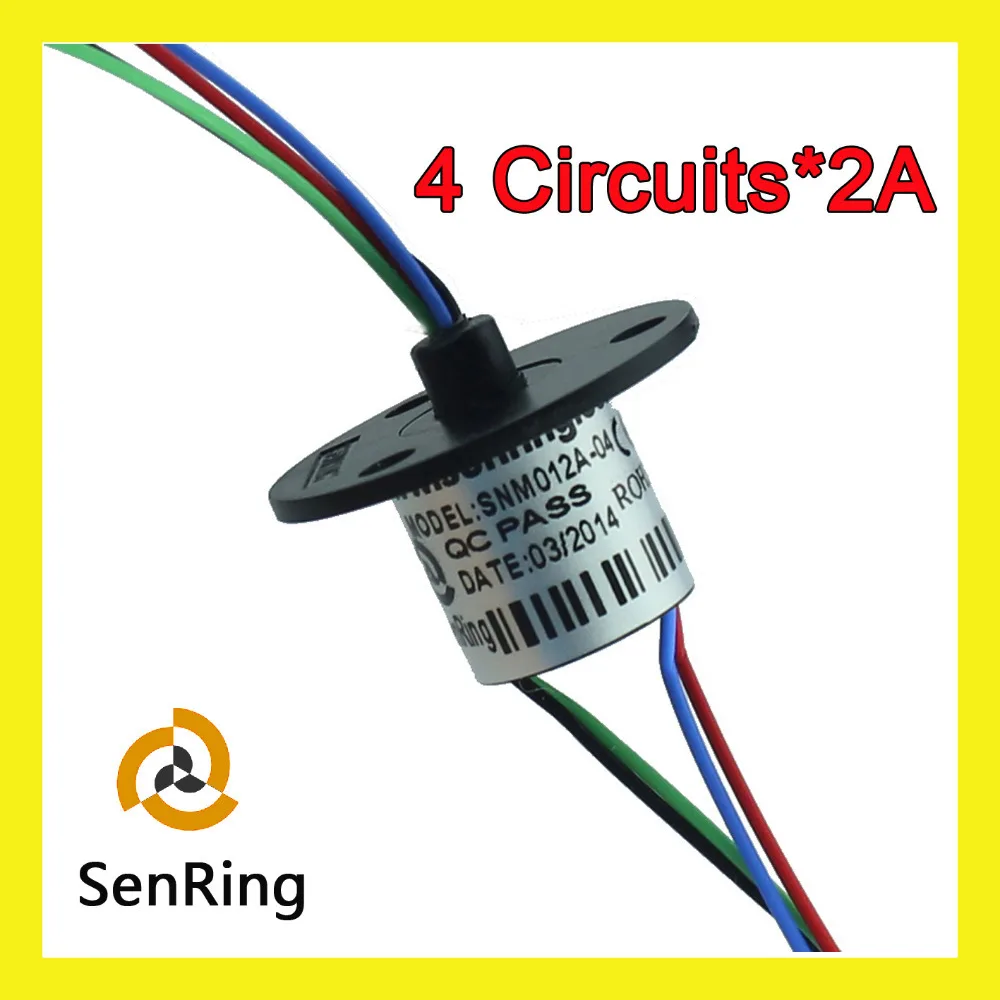 Conductive Mini Slip ring OD 12mm 4 wires /2A signal of capsule slip ring SNM012A-04
Conductive Mini Slip ring OD 12mm 4 wires /2A signal of capsule slip ring SNM012A-04
