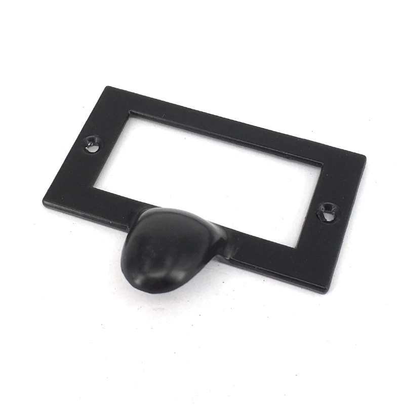 Black Furniture hardware Label Holder Pulls / Card Holders -Zinc alloy Label Frame with Drawer Pull Handle
Black Furniture hardware Label Holder Pulls / Card Holders -Zinc alloy Label Frame with Drawer Pull Handle