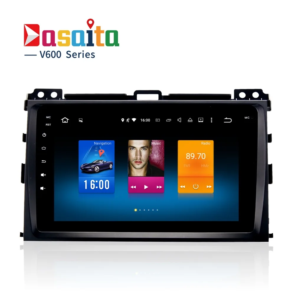 Автомобиль 2 din android gps Navi для Toyota Prado 120 2004 2009 навигации головное устройство