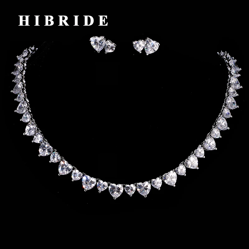 HIBRIDE Elegant Women Jewelry Sets Austrian Crystal CZ Stone Female Necklace Earring Set Decoration Party Gifts N-195
HIBRIDE Elegant Women Jewelry Sets Austrian Crystal CZ Stone Female Necklace Earring Set Decoration Party Gifts N-195