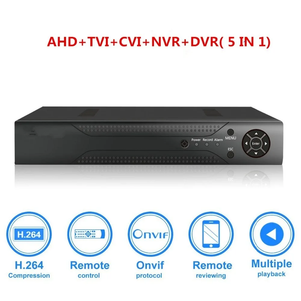 8ch 1080N CCTV DVR Hybrid 5 в 1 h.264 Наблюдение Запись видео Системы нет жесткого диска (1080 P NVR +