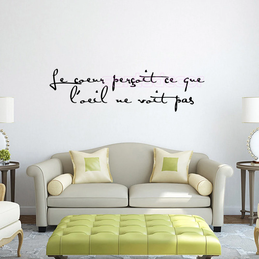 Stickers The Heart See What The Eye Doesn't French Quote Wall Art Decor Wallpaper Living Room Home Decor House Decoration Poster
Stickers The Heart See What The Eye Doesn't French Quote Wall Art Decor Wallpaper Living Room Home Decor House Decoration Poster