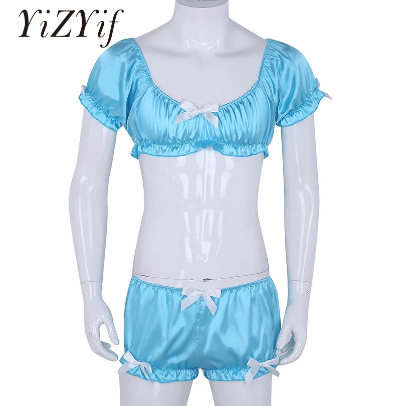 YiZYiF Mens Boxer Sexy Lingerie Set Sissy Panties Gay Men Underwear Boxer Soft Silky Short Sleeves Crop Top with Bloomers Boxer
YiZYiF Mens Boxer Sexy Lingerie Set Sissy Panties Gay Men Underwear Boxer Soft Silky Short Sleeves Crop Top with Bloomers Boxer