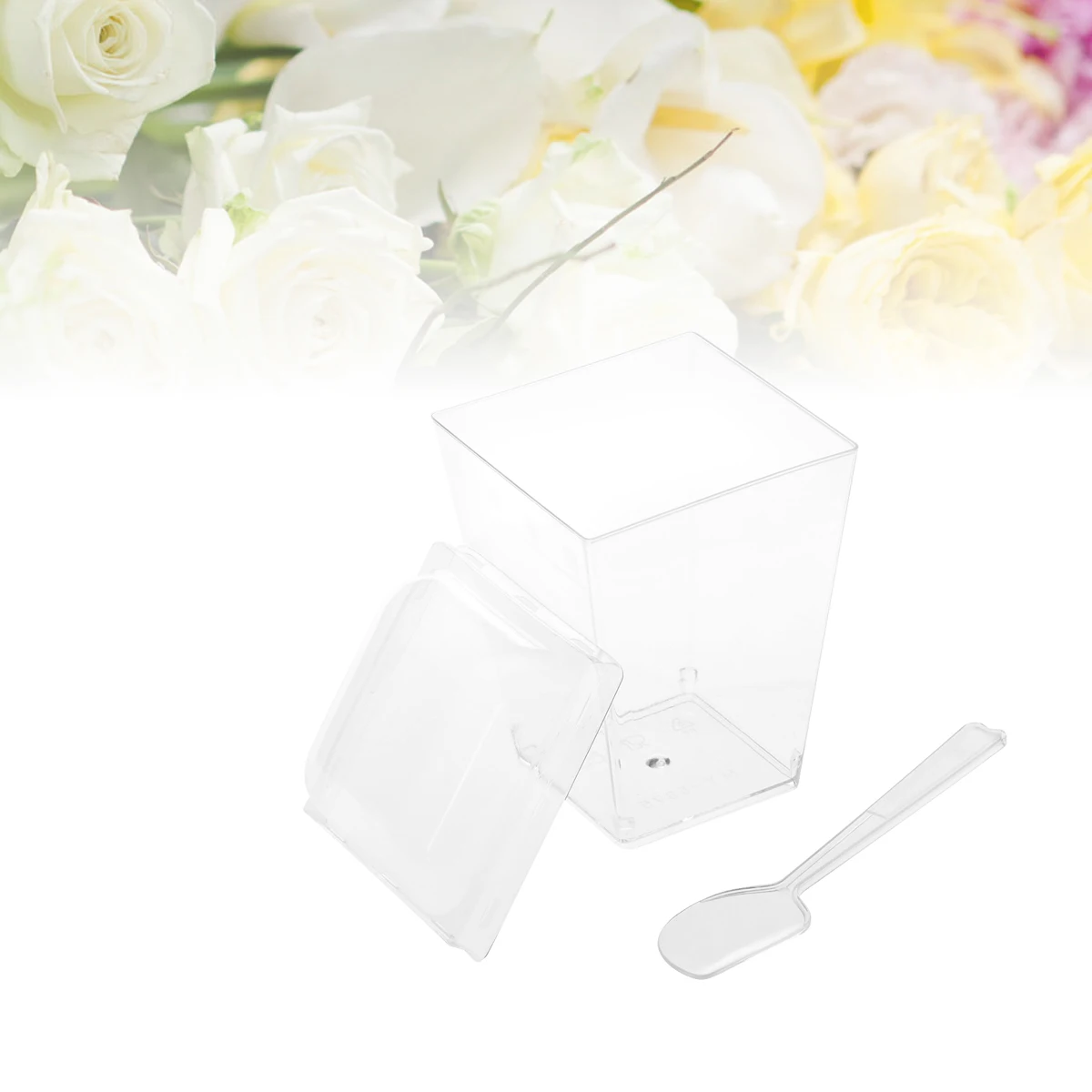25 Sets 150ML Jelly Cup Lid Spoon Sets Square Mini Transparent Dessert Cups Mousse Cups For Bar Restaurant Cake Shop
25 Sets 150ML Jelly Cup Lid Spoon Sets Square Mini Transparent Dessert Cups Mousse Cups For Bar Restaurant Cake Shop