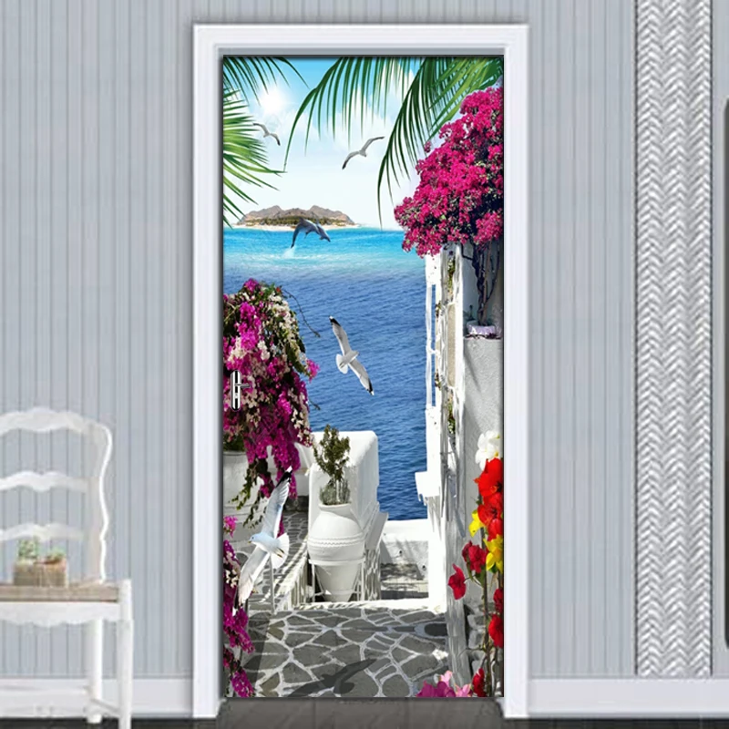 77x200cm 3D Seaside town scenery Door Sticker For Living Room Bedroom DIY PVC Self Adhesive Wallpaper Waterproof Mural 3D Decal
77x200cm 3D Seaside town scenery Door Sticker For Living Room Bedroom DIY PVC Self Adhesive Wallpaper Waterproof Mural 3D Decal