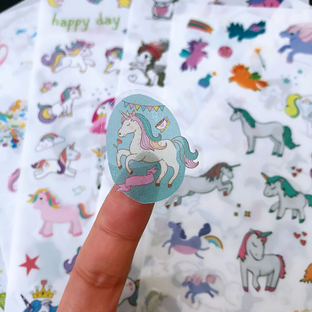 6 Sheets /Pack Kawaii Unicorn Stickers Adhesive Craft Decor Stick Label Phone Notebook Diary Decorative Student Stationery
6 Sheets /Pack Kawaii Unicorn Stickers Adhesive Craft Decor Stick Label Phone Notebook Diary Decorative Student Stationery