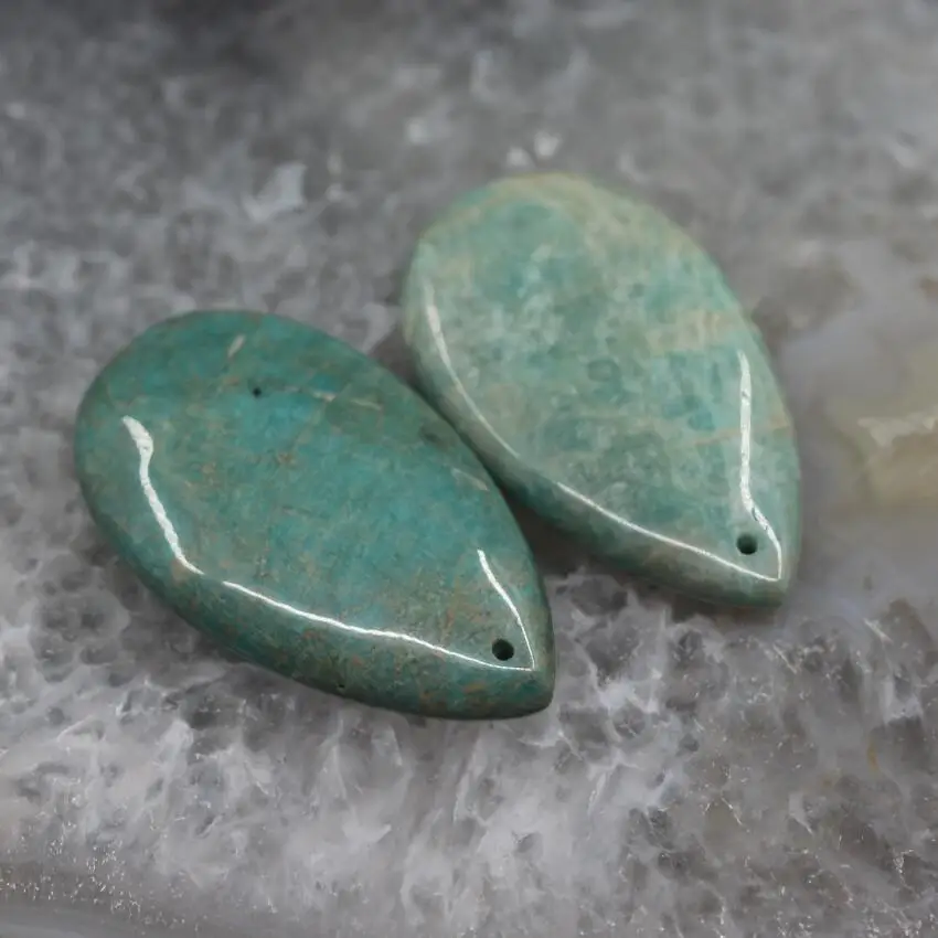 New! 5pcs/lot Top Drilled Peruvian Amazonite Drop Slab Pendants,Natural Amazonite Jaspers Slice Nugget Cabochon Charms Jewelry
New! 5pcs/lot Top Drilled Peruvian Amazonite Drop Slab Pendants,Natural Amazonite Jaspers Slice Nugget Cabochon Charms Jewelry