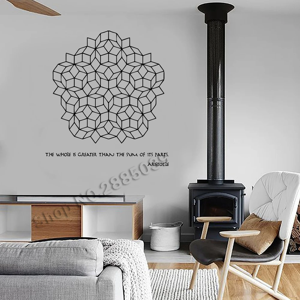 Science Art Aristotle Quote Penrose Tilling Large Wall Decal University Classroom Removable Wall Sticker Living Room Decor LC694
Science Art Aristotle Quote Penrose Tilling Large Wall Decal University Classroom Removable Wall Sticker Living Room Decor LC694