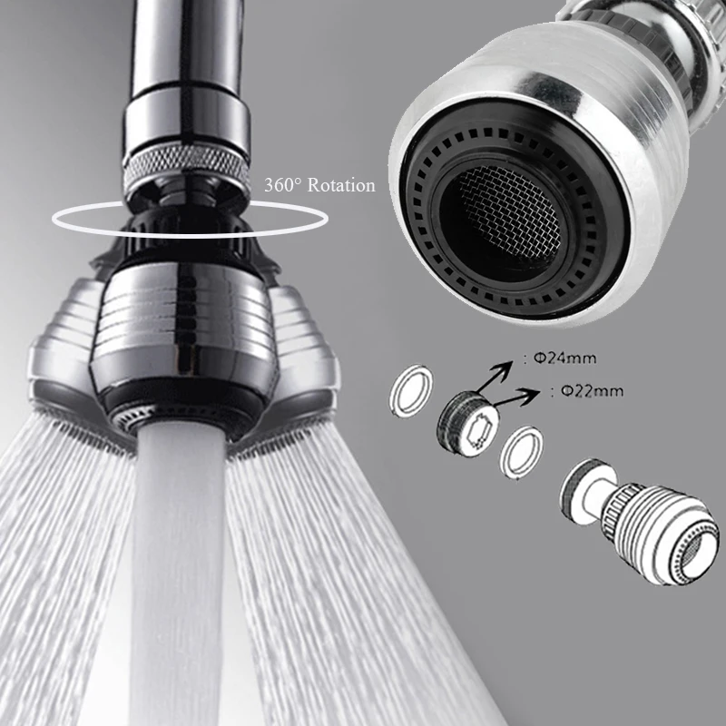360 Rotating Kitchen Faucet Adapter Water Change Diffusion Equipment Filter Shower Head Filter Nozzle Connector For Bathroom
360 Rotating Kitchen Faucet Adapter Water Change Diffusion Equipment Filter Shower Head Filter Nozzle Connector For Bathroom