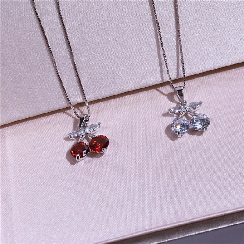 2019 New Arrival Refreshing Lovely Cherry Pendant Necklace Pure 925 Sterling Silver Women Chain Necklace Simple Designer Jewelry
2019 New Arrival Refreshing Lovely Cherry Pendant Necklace Pure 925 Sterling Silver Women Chain Necklace Simple Designer Jewelry