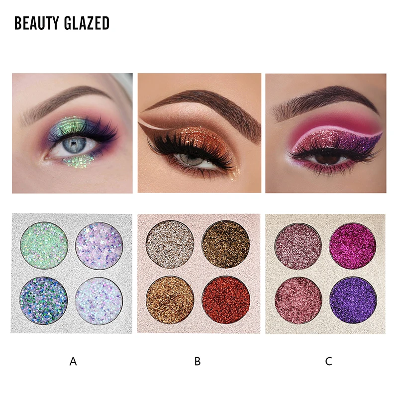 BEAUTY GLAZED светящиеся тени для век легко носить блестящие натуральная матовая