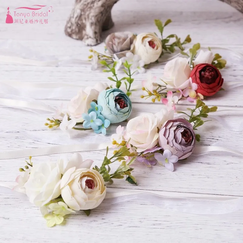 Bride Bridesmaid Wrist Celebration wedding Boutonniere Silk flower Artificial flower bridegroom Best man Wrist flower DQG676
Bride Bridesmaid Wrist Celebration wedding Boutonniere Silk flower Artificial flower bridegroom Best man Wrist flower DQG676