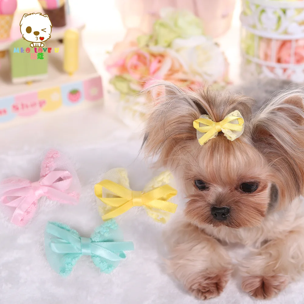 New Fashion Lovely Cotton yarn Ribbon Lace Dogs Pet Hairpin Headdress Ornaments Hair Clip Accessories mascotas 30pcs
New Fashion Lovely Cotton yarn Ribbon Lace Dogs Pet Hairpin Headdress Ornaments Hair Clip Accessories mascotas 30pcs