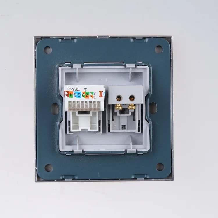Wall Switch Socket, 86-Type High-End Home Decoration Round Extreme Gold Piano Paint, Computer + Telephone Socket Panel, 10A PC11
Wall Switch Socket, 86-Type High-End Home Decoration Round Extreme Gold Piano Paint, Computer + Telephone Socket Panel, 10A PC11