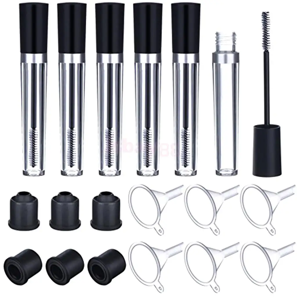 Empty Mascara Tubes 6 Packs 7.5ml Reusable Container Bottle Tube for Eyelash Growth Oil Funnels Plugs Set for Castor Oil DIY
Empty Mascara Tubes 6 Packs 7.5ml Reusable Container Bottle Tube for Eyelash Growth Oil Funnels Plugs Set for Castor Oil DIY