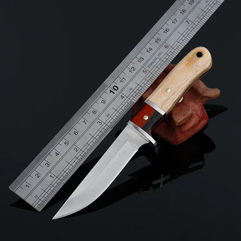 Hot Mini fixed blade fighting knife wood handle camping survival pocket sharpen knives outdoor hunting Portable Tactics EDC tool
Hot Mini fixed blade fighting knife wood handle camping survival pocket sharpen knives outdoor hunting Portable Tactics EDC tool