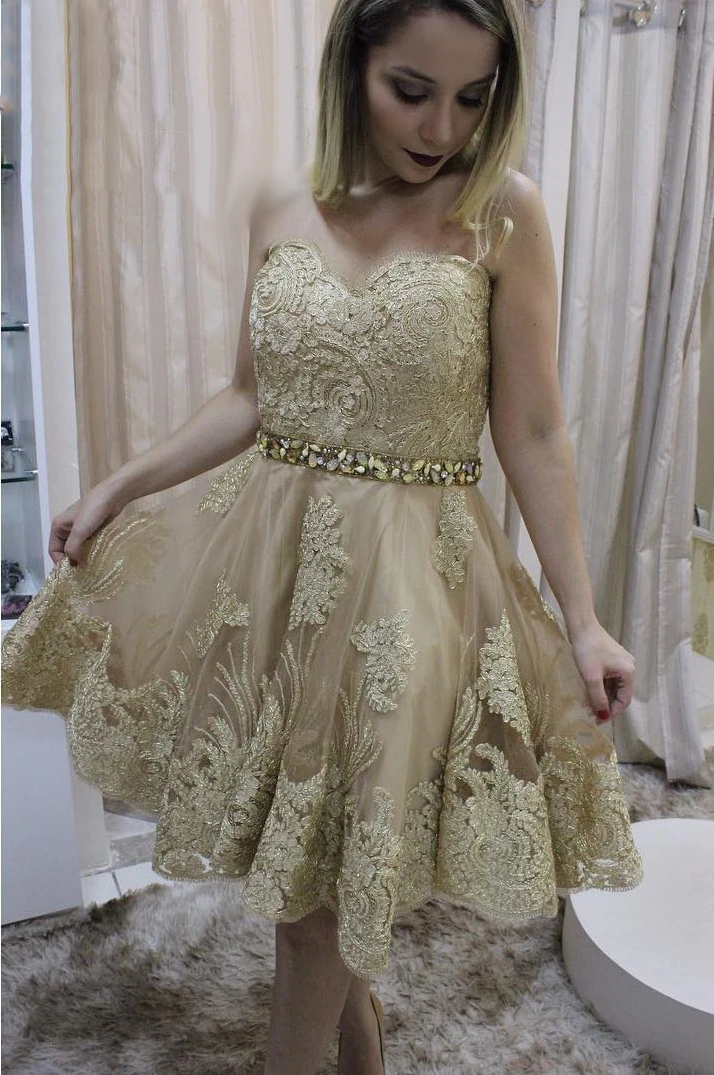 Homecoming Dresses A-line Sweetheart Short Mini Tulle Appliques Lace Crystals Elegant Cocktail Dresses
Homecoming Dresses A-line Sweetheart Short Mini Tulle Appliques Lace Crystals Elegant Cocktail Dresses