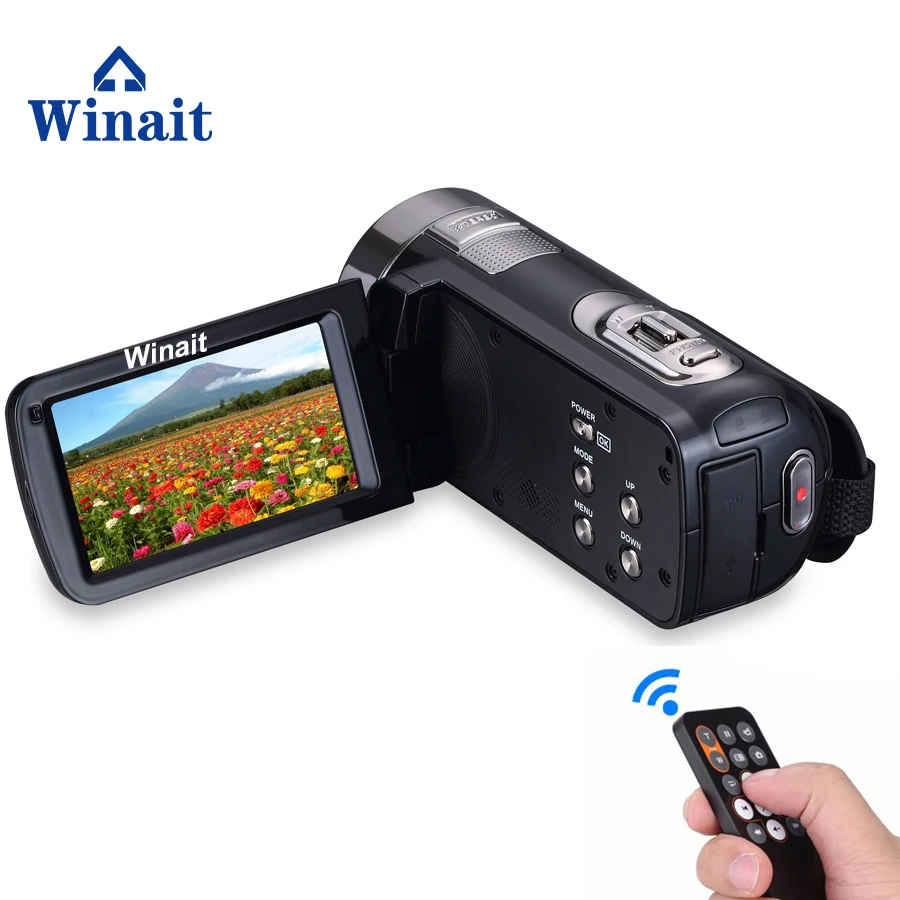 HDV-301STR Winait 16x digital zoom mini cheap 3.0 TFT LCD touch display 32GB card Infrared Nightshot 24 Mega pixels FULL HD
HDV-301STR Winait 16x digital zoom mini cheap 3.0 TFT LCD touch display 32GB card Infrared Nightshot 24 Mega pixels FULL HD