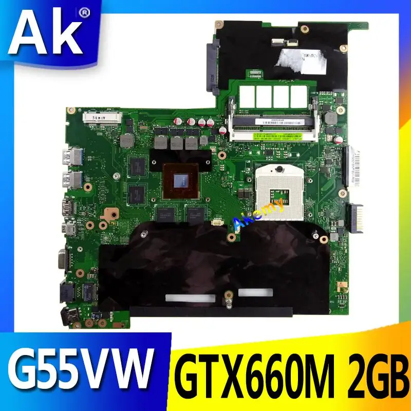 AK G55VW Laptop motherboard GTX660M 2GB for G55VW G55V Test mainboard G55VW motherboard test 100% ok
AK G55VW Laptop motherboard GTX660M 2GB for G55VW G55V Test mainboard G55VW motherboard test 100% ok