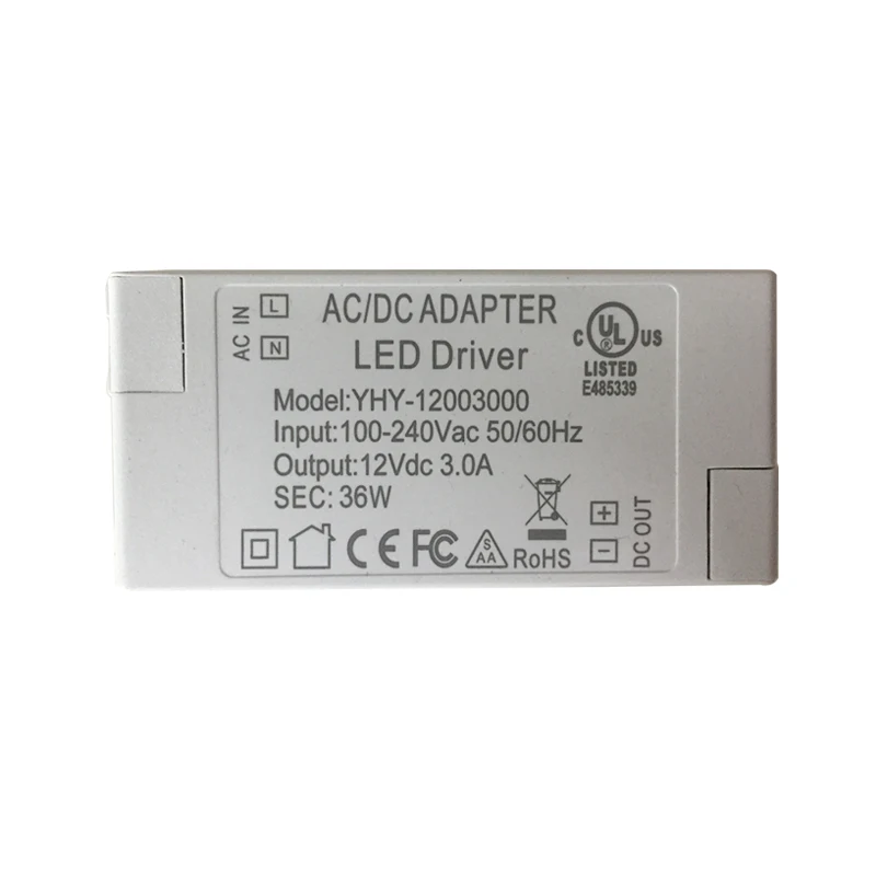 10PIECES/power 36w 12vdc Lighting Transformers high quality safe Driver for LED strip 3528 5050 power supply 2 year warranty | Лампы и