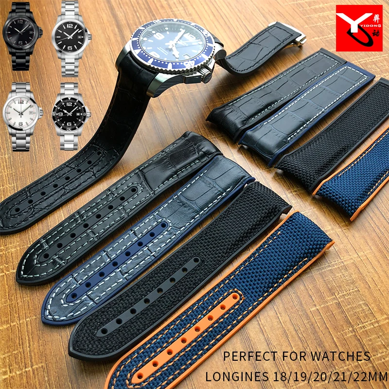 19/20/21/22mm High Quality Rubber Silicone Watch Band With Nylon Watch Strap for Longines Omega Seamster Watch Accessories
19/20/21/22mm High Quality Rubber Silicone Watch Band With Nylon Watch Strap for Longines Omega Seamster Watch Accessories