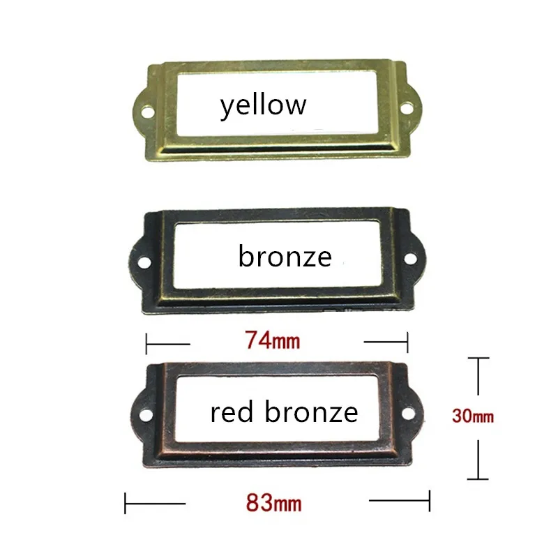 Furniture Metal Handle Drawer Cabinet Knob and Handle Kitchen Cupboard Label Cards Tag Card,83*30mm,2pcs
Furniture Metal Handle Drawer Cabinet Knob and Handle Kitchen Cupboard Label Cards Tag Card,83*30mm,2pcs
