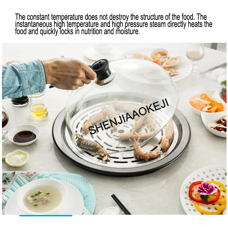 Electric steam pot Slow Cooker Ceramic steam seafood pot 3.5L/hour ousehold multifunctional upper steamed and under boiled 1pc
Electric steam pot Slow Cooker Ceramic steam seafood pot 3.5L/hour ousehold multifunctional upper steamed and under boiled 1pc