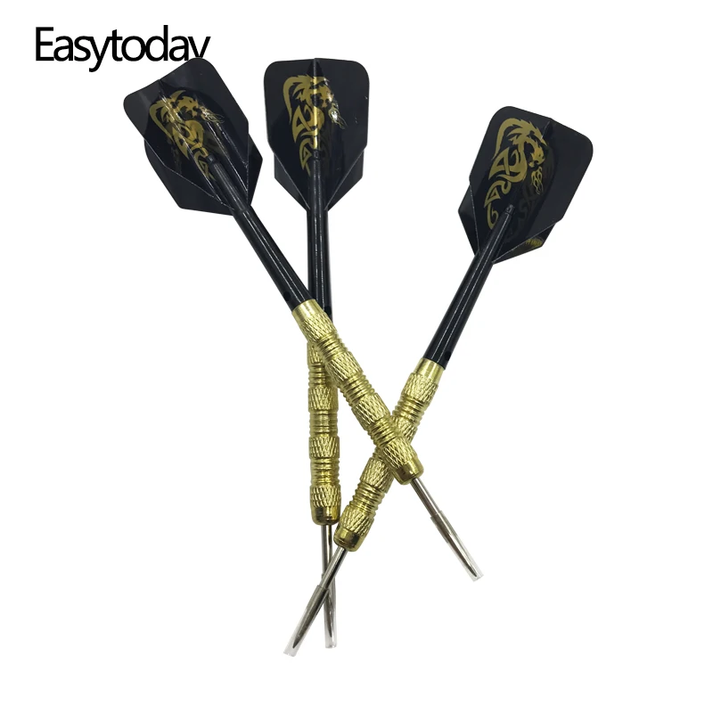 Easytoday 6Pcs/set Professional Darts Set Iron Plated Copper Barrel Plastic Dart Shaft Standard Darts Flights Throwing Games
Easytoday 6Pcs/set Professional Darts Set Iron Plated Copper Barrel Plastic Dart Shaft Standard Darts Flights Throwing Games