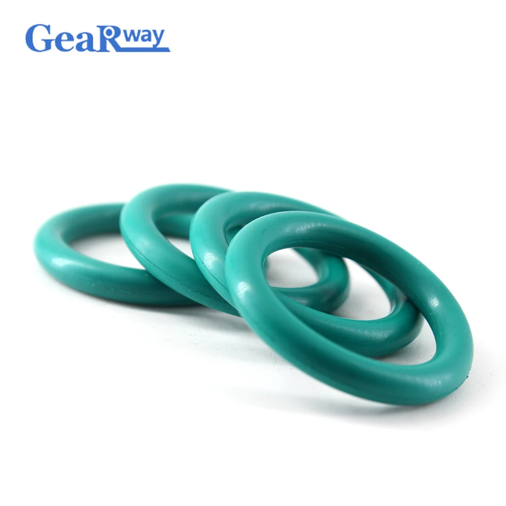 

Gearway O Ring Seal 4mm thickness Green FKM O Ring Sealing Gasket 61/62/63/64/81/82/83mm OD Fluorine Rubber O Type Ring