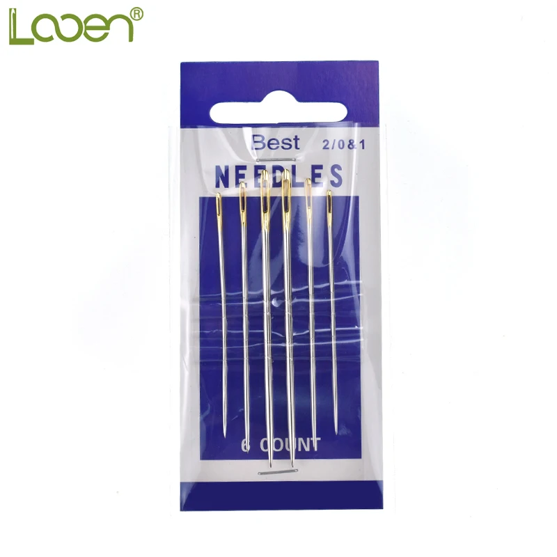 Looen Brand 6pcs Gold Eye Needles Pins Bodkin Leather Sewing Stitcher Thread Harness Craft Hand Stitch Tool
Looen Brand 6pcs Gold Eye Needles Pins Bodkin Leather Sewing Stitcher Thread Harness Craft Hand Stitch Tool