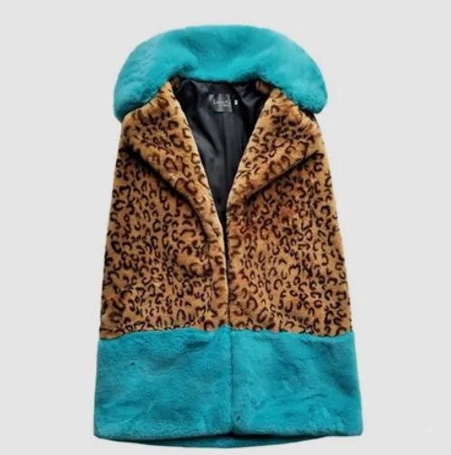 Newest Womens Lepoard Imitation Rabbit Fur Vest Casual Turn Down Collar Pacthwork Casual Fake Fur Waistcoats S/Xl Vests J2558
Newest Womens Lepoard Imitation Rabbit Fur Vest Casual Turn Down Collar Pacthwork Casual Fake Fur Waistcoats S/Xl Vests J2558