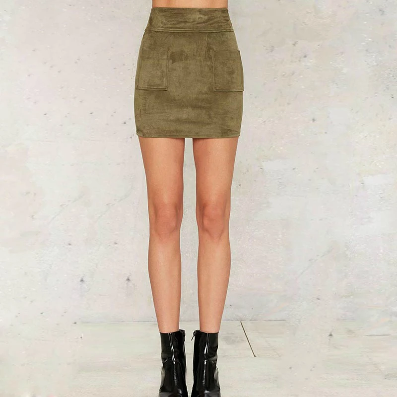 Customize Made Women New Fashion Spring Summer Casual Slim Pockets Elastic Mini Skirt Zipper Streetwear Sexy Faux Suede Skirts
Customize Made Women New Fashion Spring Summer Casual Slim Pockets Elastic Mini Skirt Zipper Streetwear Sexy Faux Suede Skirts