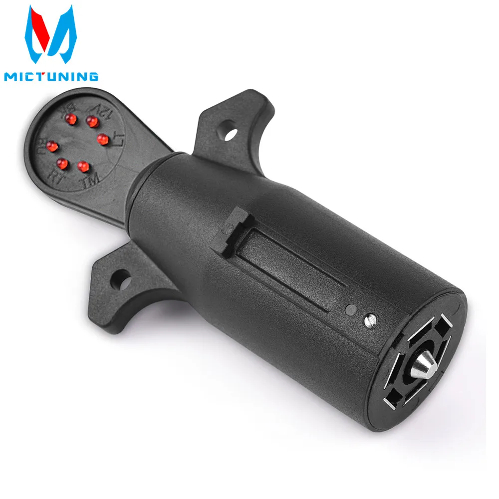 MICTUNING 7 Way Trailer Connector Tester Blade Trailer Connector Tester Wiring Circuit Tester With 6 Function LED Indicators
MICTUNING 7 Way Trailer Connector Tester Blade Trailer Connector Tester Wiring Circuit Tester With 6 Function LED Indicators