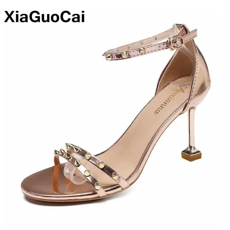 Summer High Heels Women Shoes New Arrival Sandals Spring Autumn Female Pumps Thin Heels Cover Heel Rivet Sexy Wedding Shoes
Summer High Heels Women Shoes New Arrival Sandals Spring Autumn Female Pumps Thin Heels Cover Heel Rivet Sexy Wedding Shoes