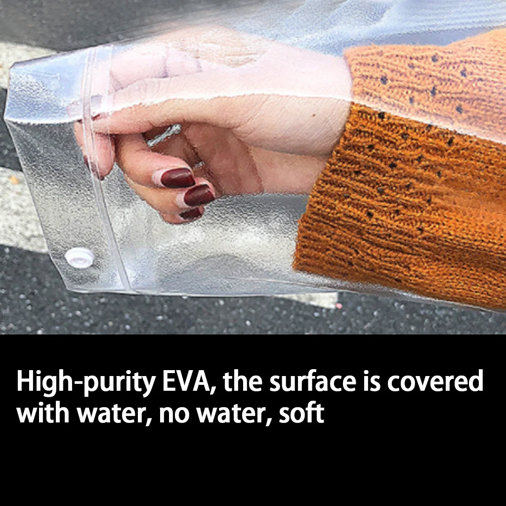 Fashion Transparent Raincoat Adult Hiking Outdoors Fishing Raincoat EVA Plastic Environmental Protection Raincoat Rainwear Suit
Fashion Transparent Raincoat Adult Hiking Outdoors Fishing Raincoat EVA Plastic Environmental Protection Raincoat Rainwear Suit