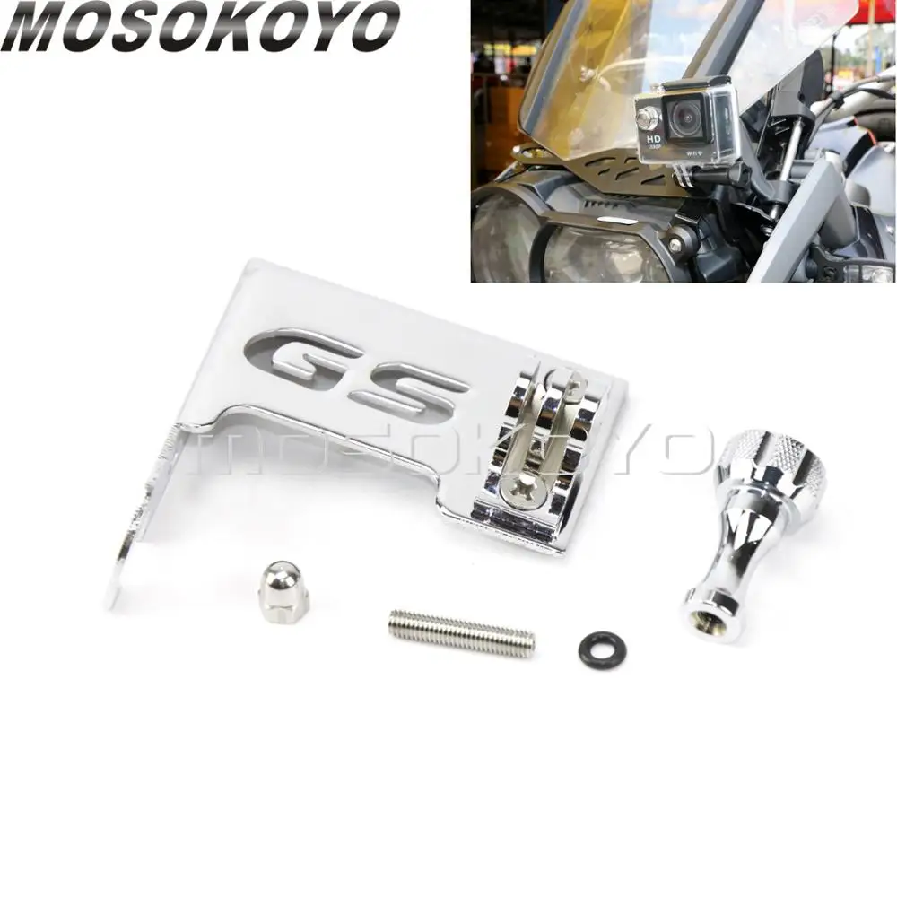 Держатель для камеры Go Pro с левой передней подставкой BMW F650GS F700GS F800GS R1200GS LC ADV 2013 2018|