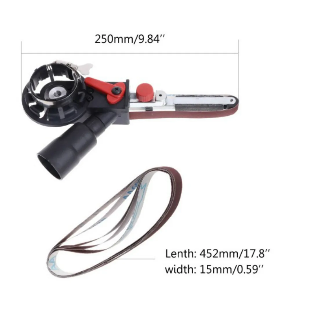 M10/M14 Sanding Belt Head Electric Drill Angle Grinder Machine Sharpener Engraver Sanding for 4"-5" Electric Angle Grinder
M10/M14 Sanding Belt Head Electric Drill Angle Grinder Machine Sharpener Engraver Sanding for 4"-5" Electric Angle Grinder